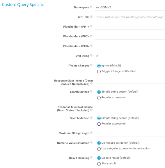 Custom Query Specific